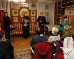 Vnon koncert v historickm interiru knihovny Nprstkova muzea, prosinec 2012