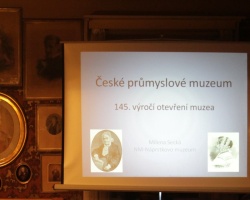 Novoron dchnek s pednkou M. Seck esk prmyslov muzeum - 145. vro oteven muzea, 7.1.2019